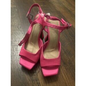 Women’s GB Super-Model square-toe platform sandals, Size 6.5